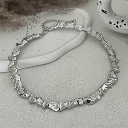 Silver-Plated Statement Necklace