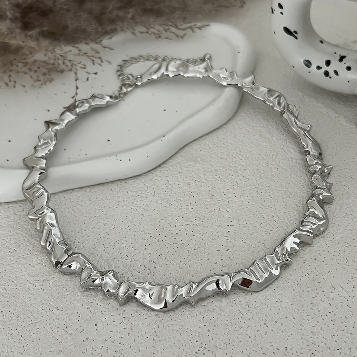 Silver-Plated Statement Necklace