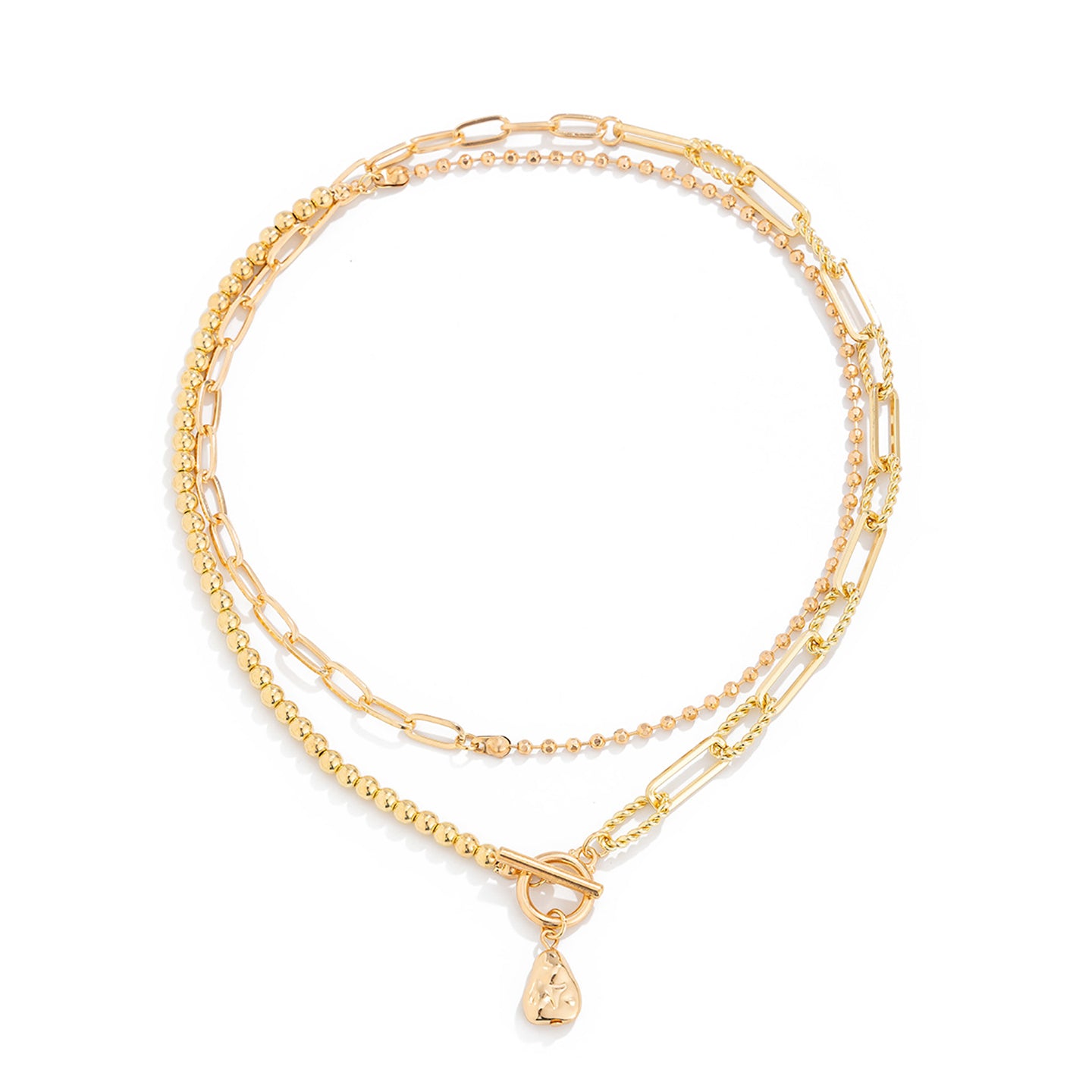Gold-Plated Layered Necklace