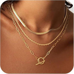 Gold-Plated Layered Chain