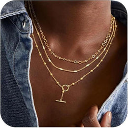 Gold-Plated Layered Chain