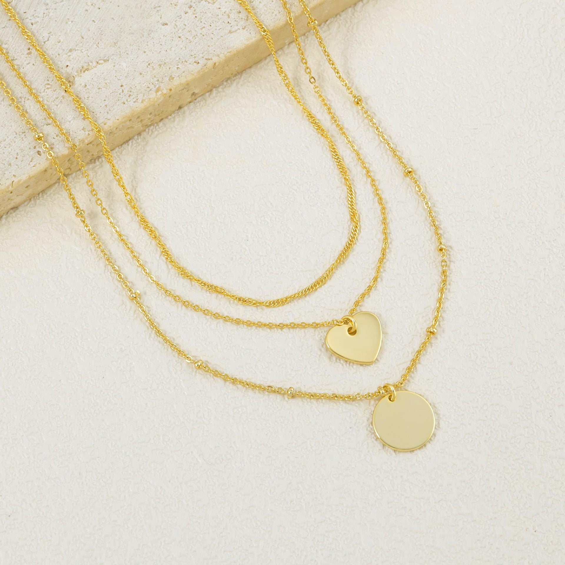 Gold-Plated Layered Chain