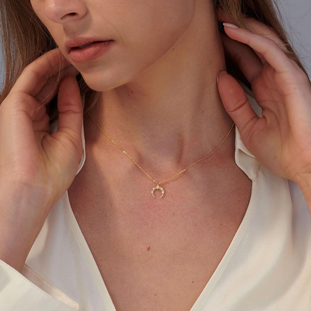 Brass Gold-Plated Cubic Zirconia Studded Chain
