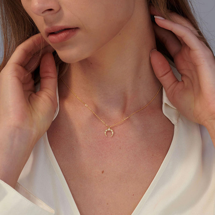 Brass Gold-Plated Cubic Zirconia Studded Chain