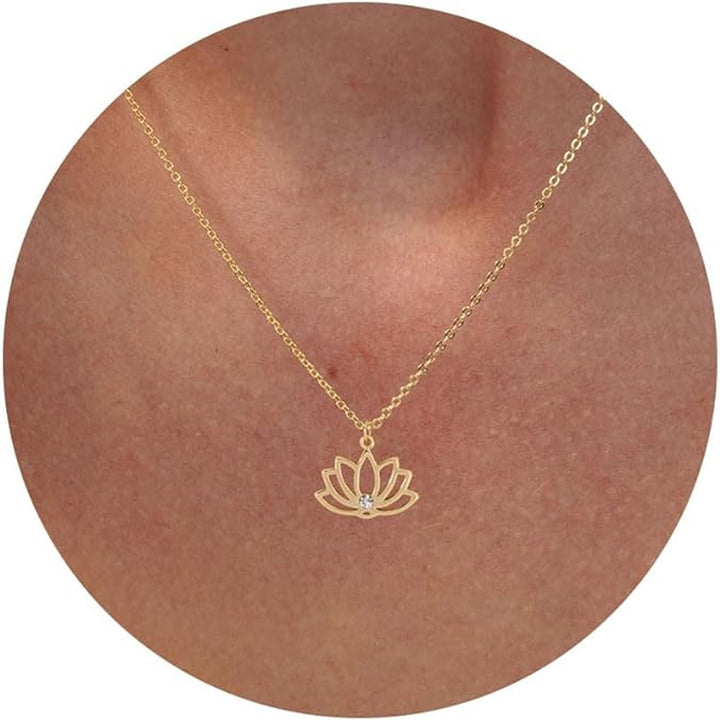 Gold Toned Gold Plated Cubic Zirconia Studded Brass Necklace