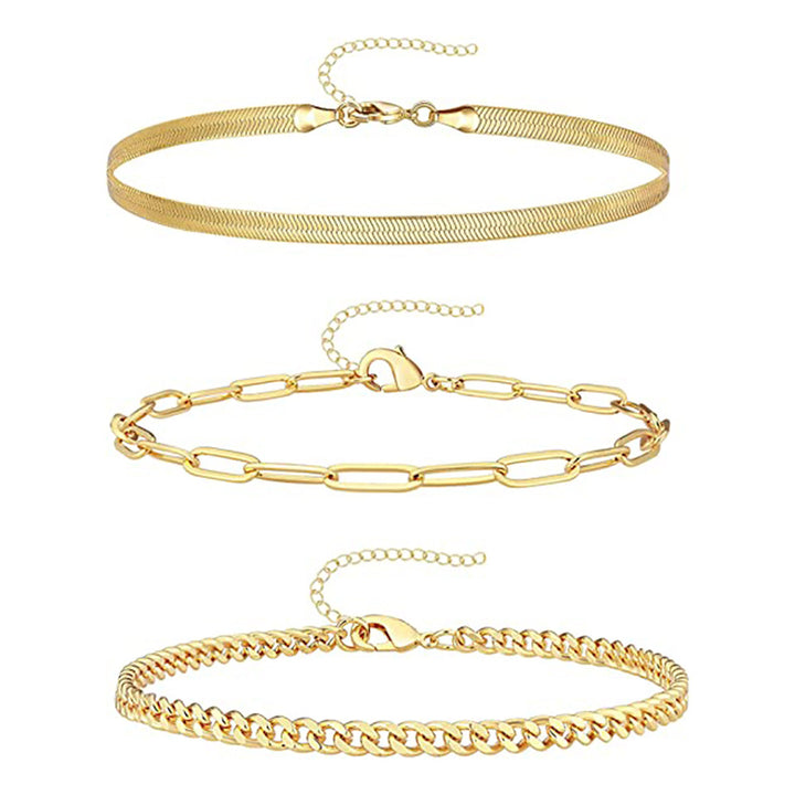 Women Gold-Plated Link Bracelet