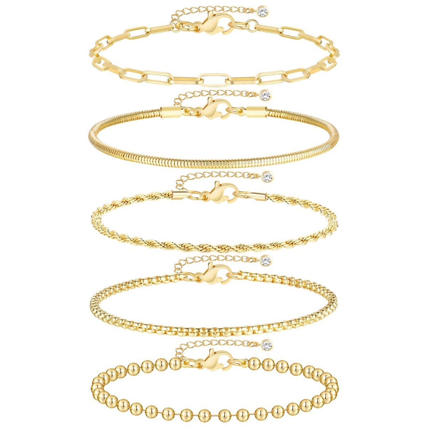 Women Gold-Plated Link Bracelet