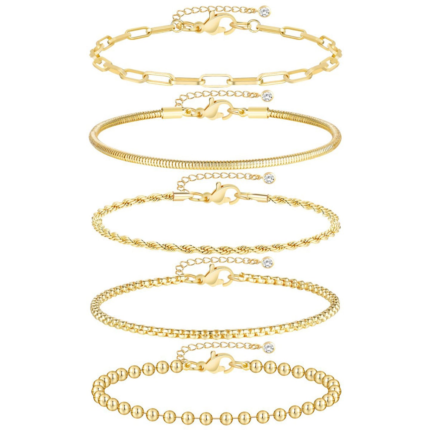 Women Gold-Plated Link Bracelet