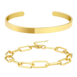 Women Gold-Plated Link Bracelet