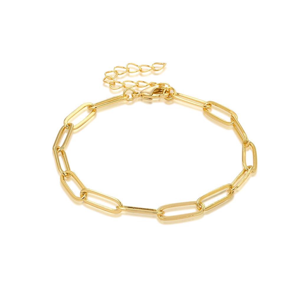Women Gold-Plated Link Bracelet