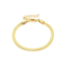 Women Handcrafted Gold-Plated Link Bracelet