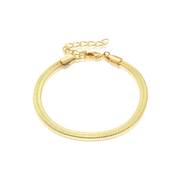 Women Handcrafted Gold-Plated Link Bracelet