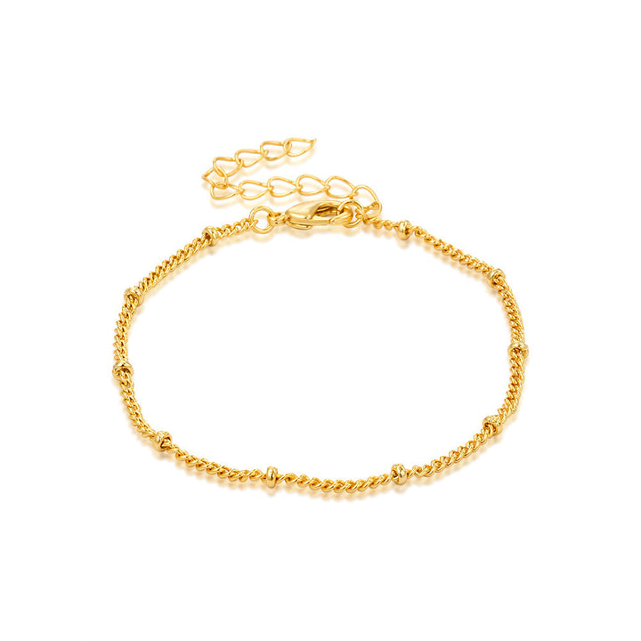 Women Handcrafted Gold-Plated Link Bracelet