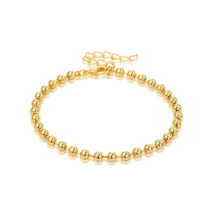 Women Handcrafted Gold-Plated Link Bracelet