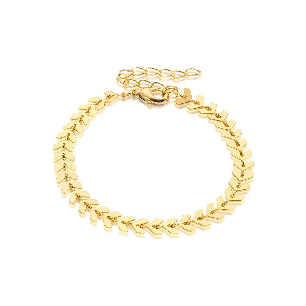 Women Gold-Plated Link Bracelet