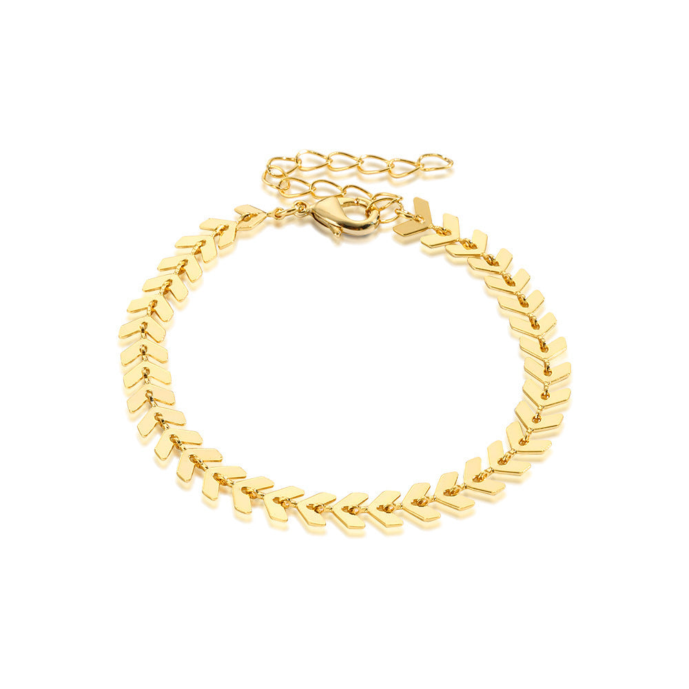 Women Gold-Plated Link Bracelet