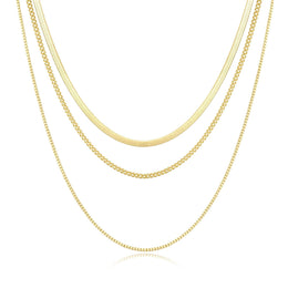 Gold-Plated Stainless Steel Layered Chain