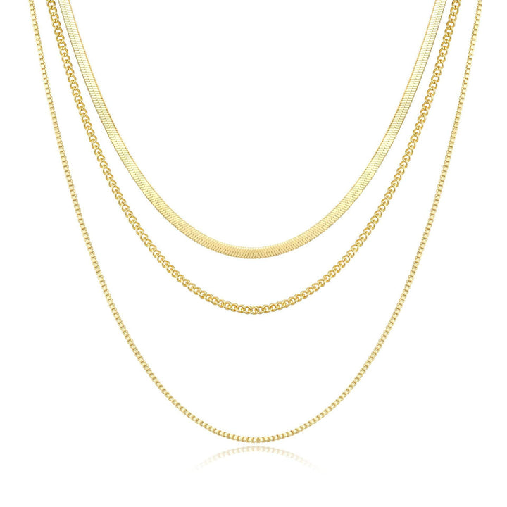 Gold-Plated Stainless Steel Layered Chain