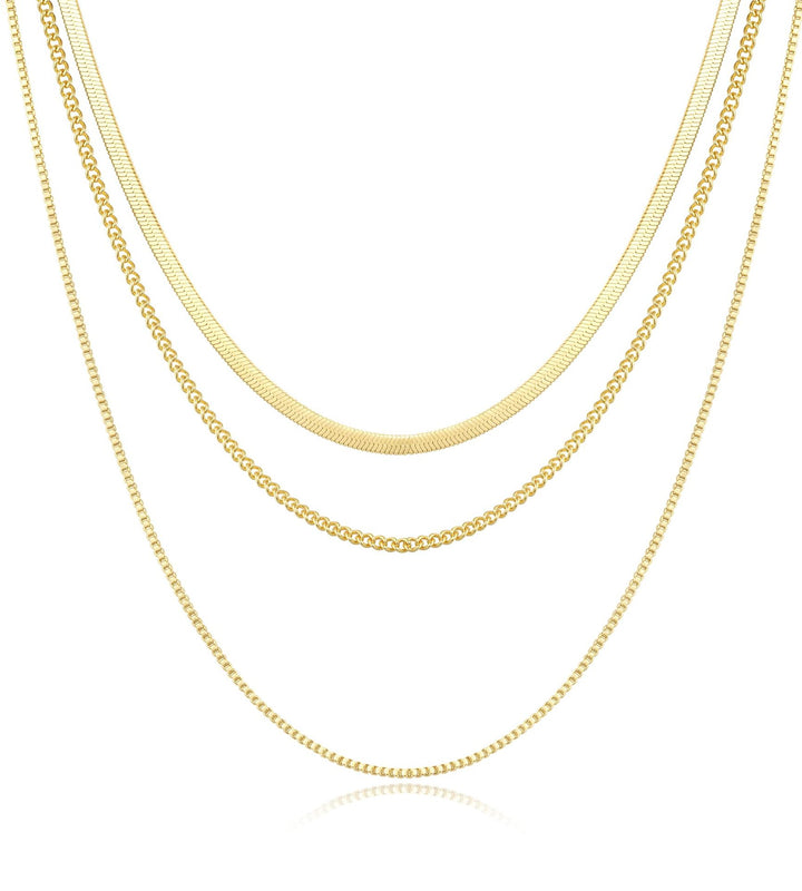 Gold-Plated Stainless Steel Layered Chain
