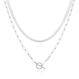 Silver-Plated Stainless Steel Link Chains Minimal Chain