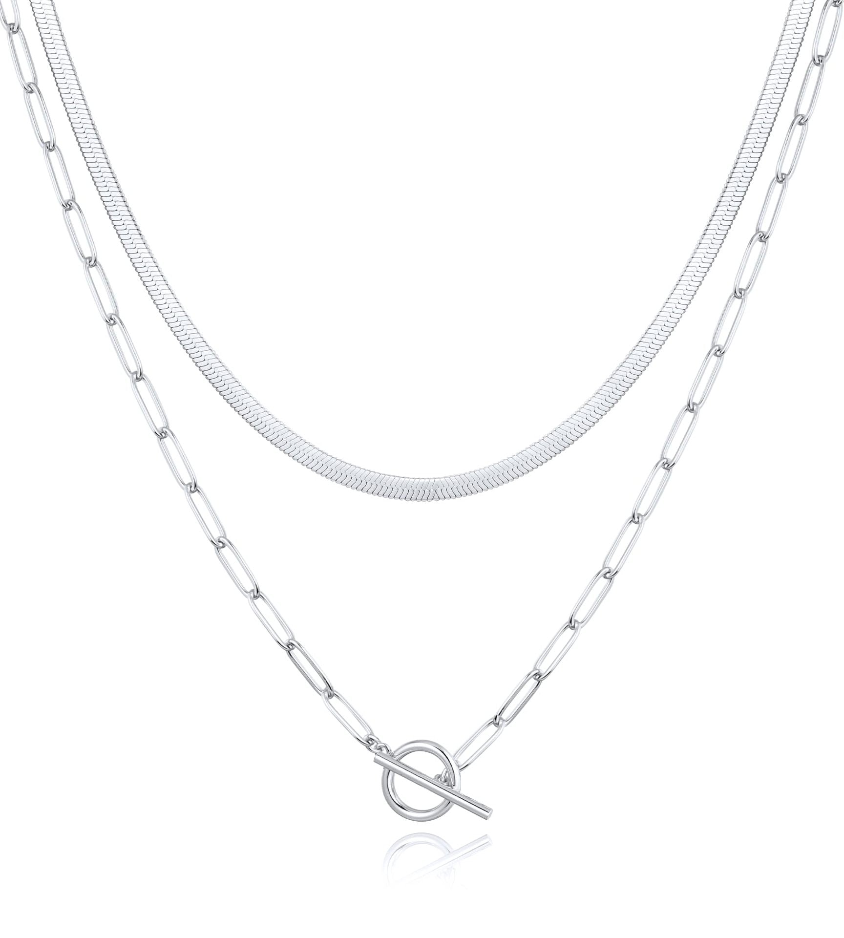 Silver-Plated Stainless Steel Link Chains Minimal Chain