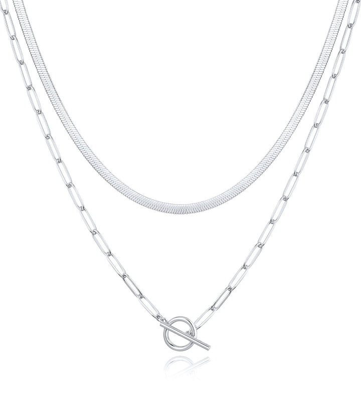 Silver-Plated Stainless Steel Link Chains Minimal Chain
