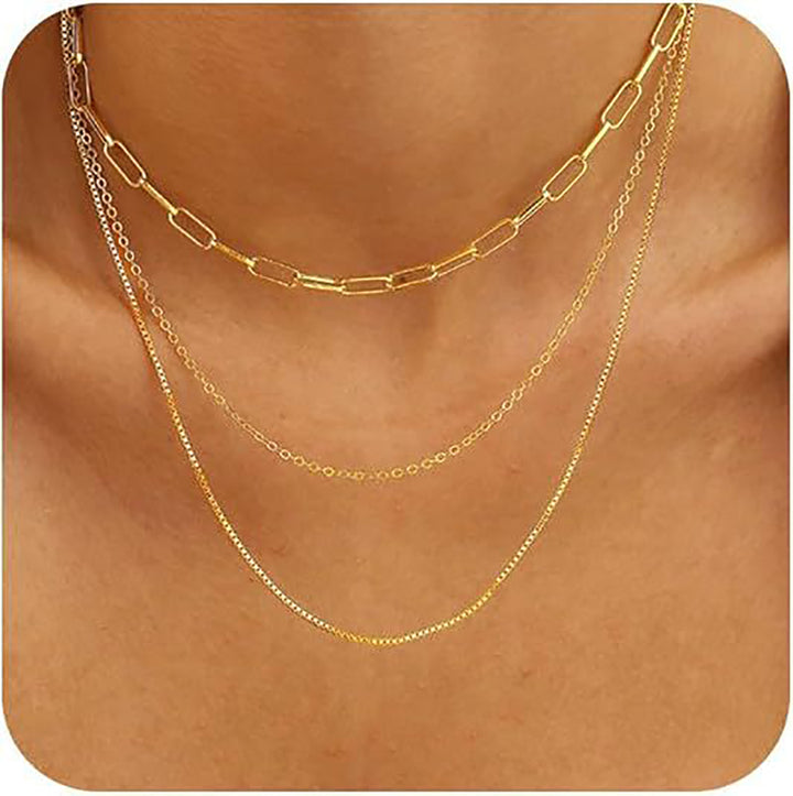 Gold-Plated Stainless Steel Layered Chain