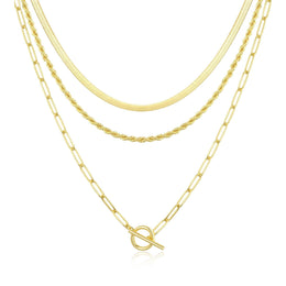 Gold-Plated Layered Necklace