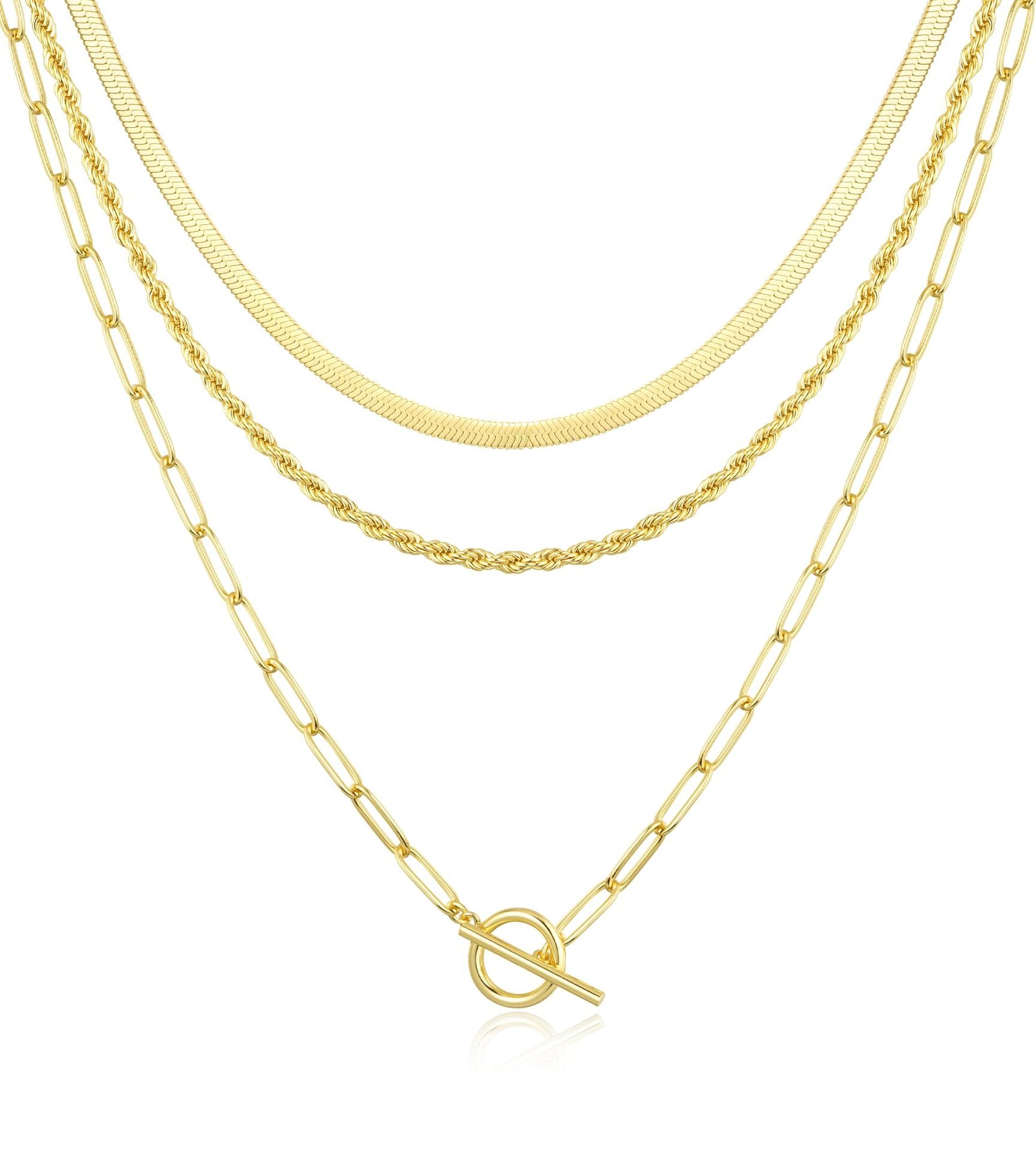 Gold-Plated Layered Necklace