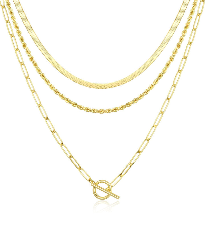 Gold-Plated Layered Necklace