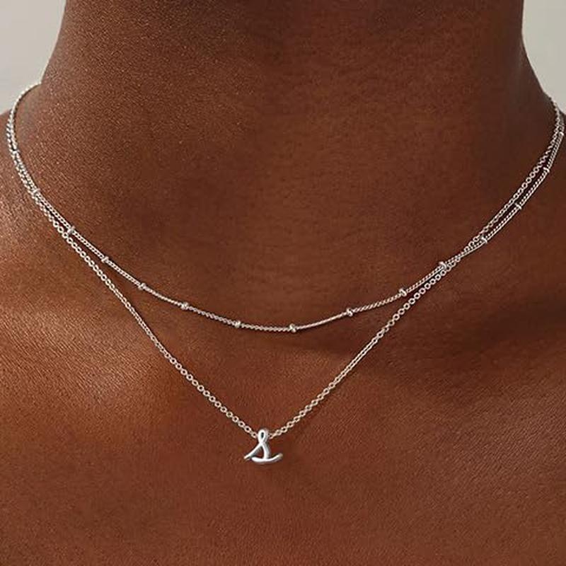 Brass Silver-Plated Stainless Steel Layered Chains