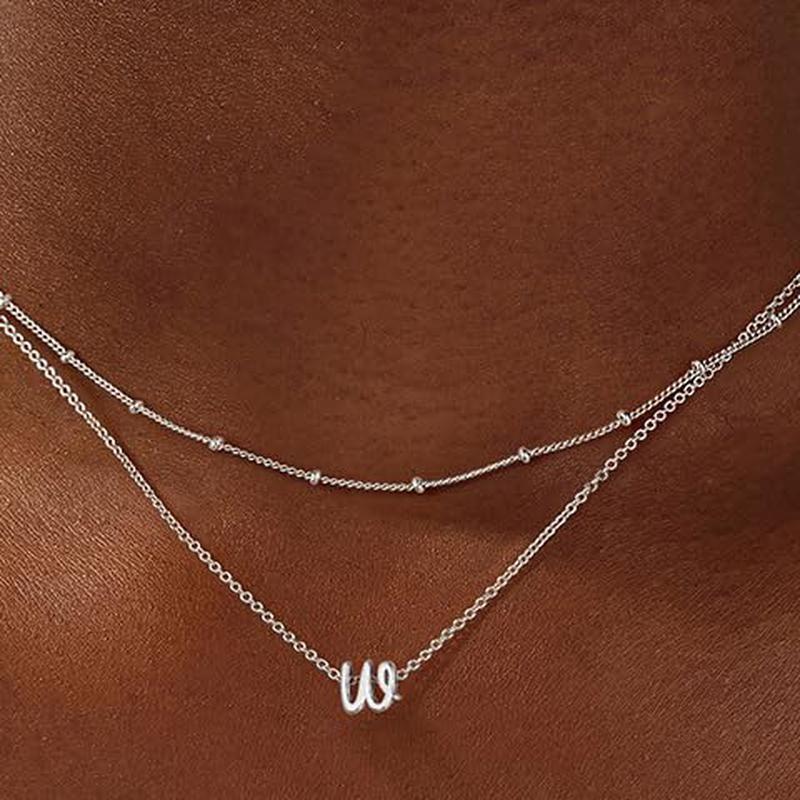 Brass Silver-Plated Layered Chain