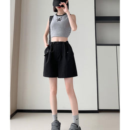 Solid Mid-Rise Regular Shorts