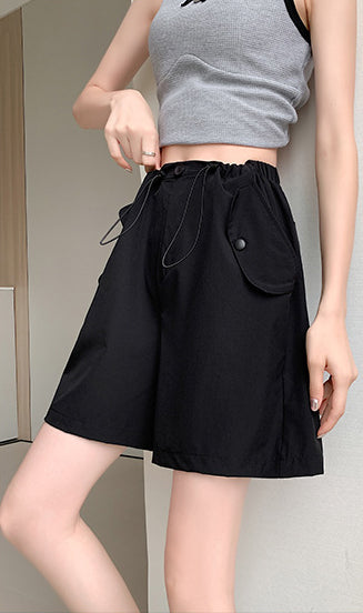 Solid Mid-Rise Regular Shorts