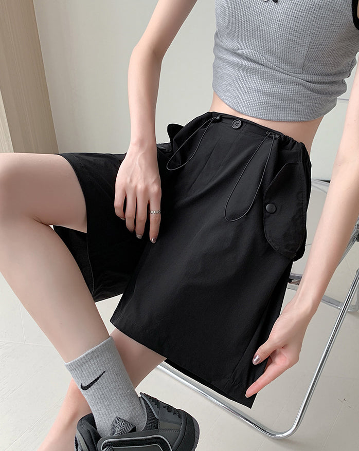 Solid Mid-Rise Regular Shorts
