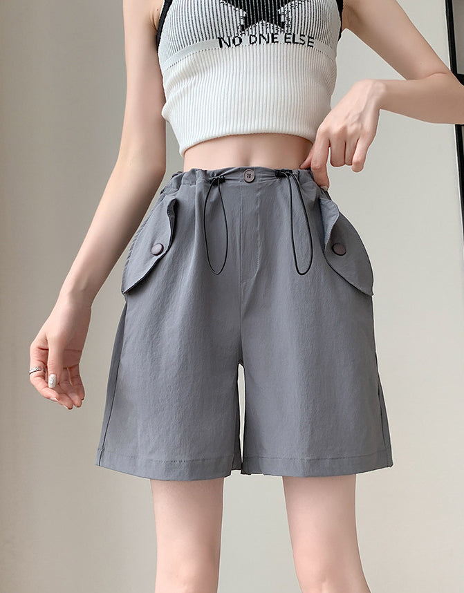 Solid Mid-Rise Regular Shorts
