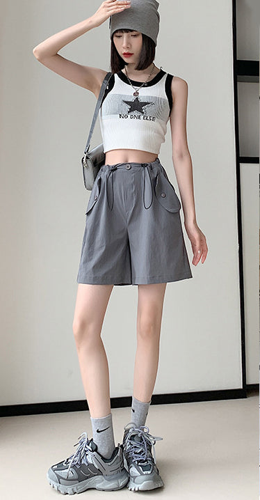 Solid Mid-Rise Regular Shorts