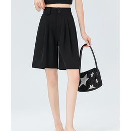 Solid Mid-Rise Regular Shorts