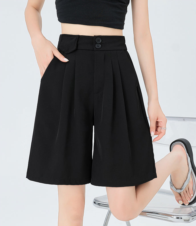 Solid Mid-Rise Regular Shorts