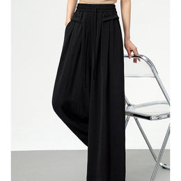 Solid High-Rise Regular Trousers