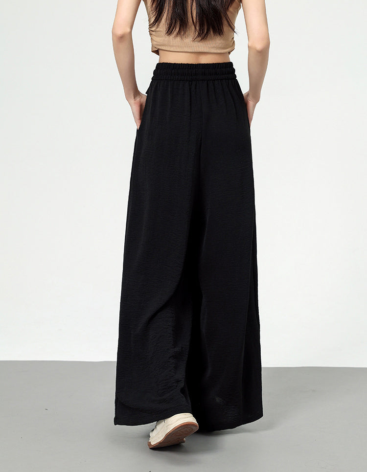 Solid High-Rise Regular Trousers