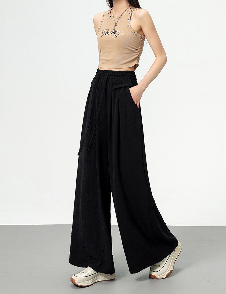 Solid High-Rise Regular Trousers
