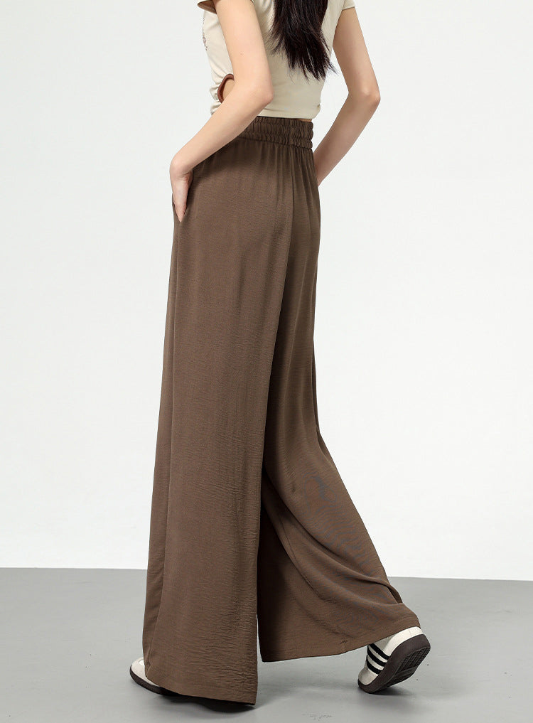 Solid High-Rise Regular Trousers