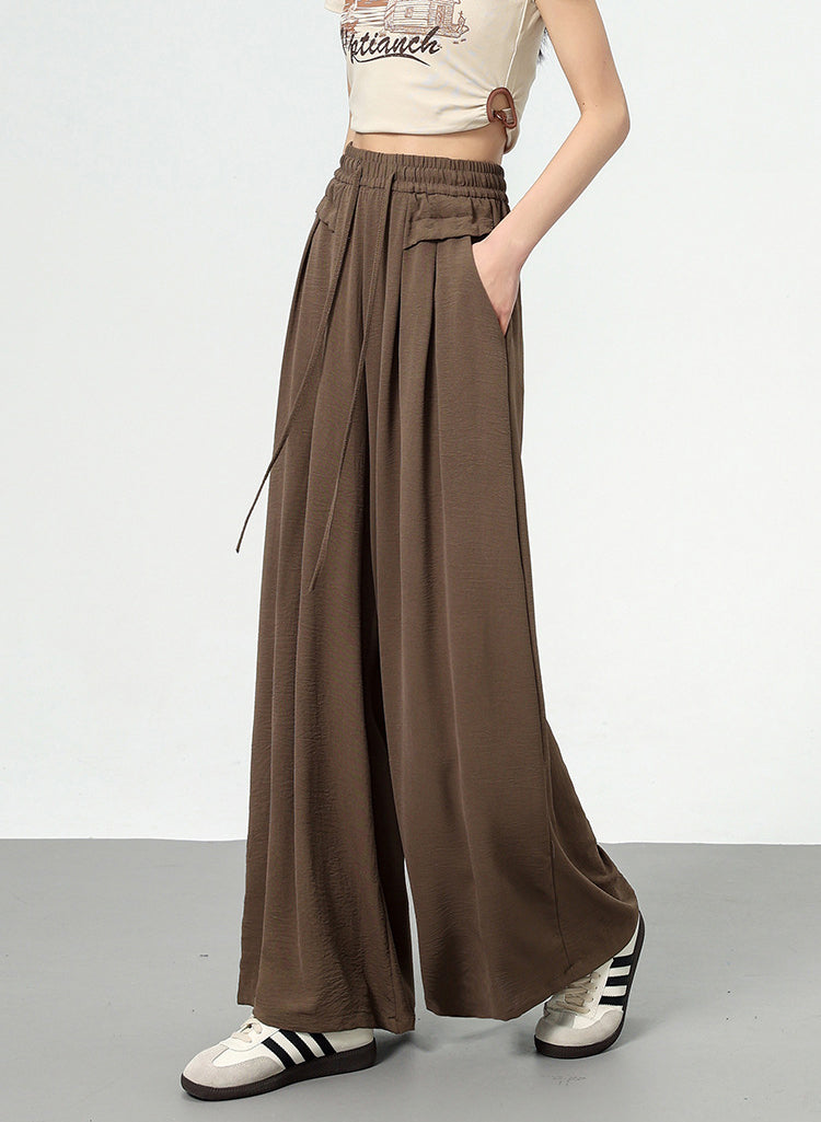 Solid High-Rise Regular Trousers