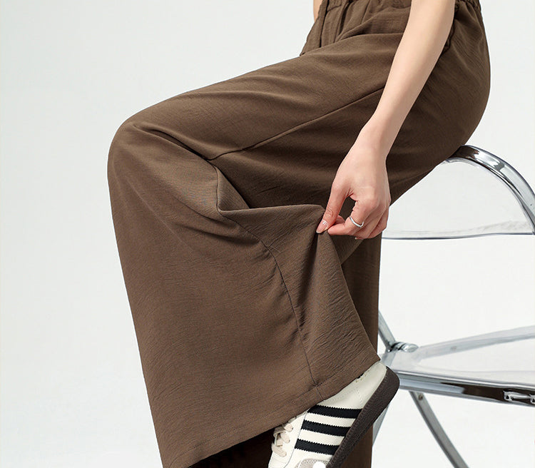 Solid High-Rise Regular Trousers