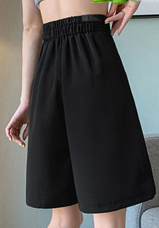 Solid Mid-Rise Regular Shorts