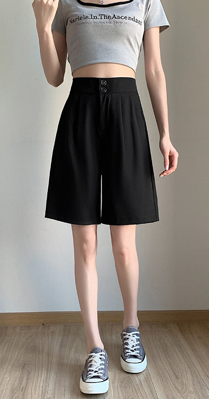 Solid Mid-Rise Regular Shorts