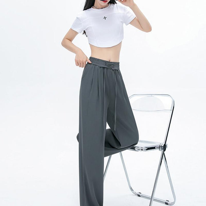 Solid Mid-Rise Regular Trousers