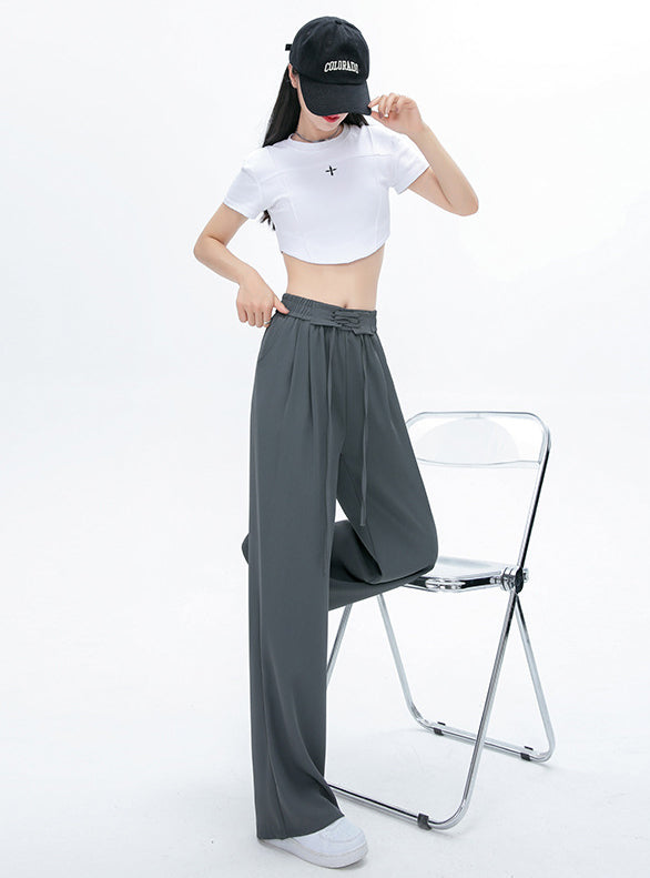 Solid Mid-Rise Regular Trousers