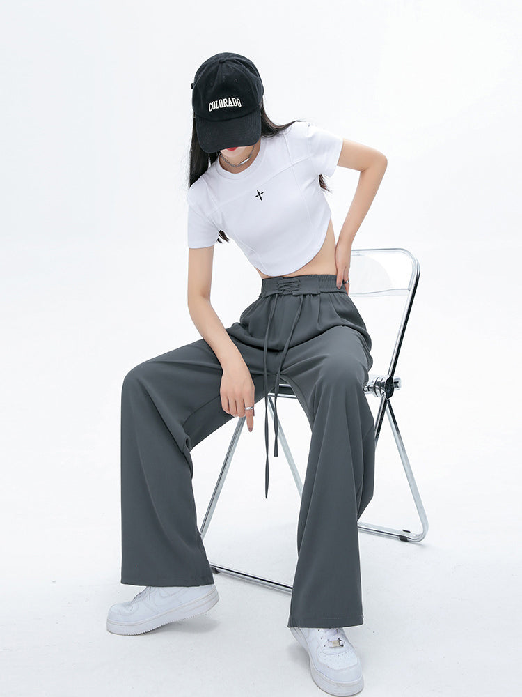 Solid Mid-Rise Regular Trousers